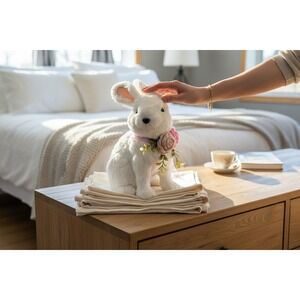 Ashland Tabletop Decor Bunny White OS Brand New Easter Floral Figurine 575116